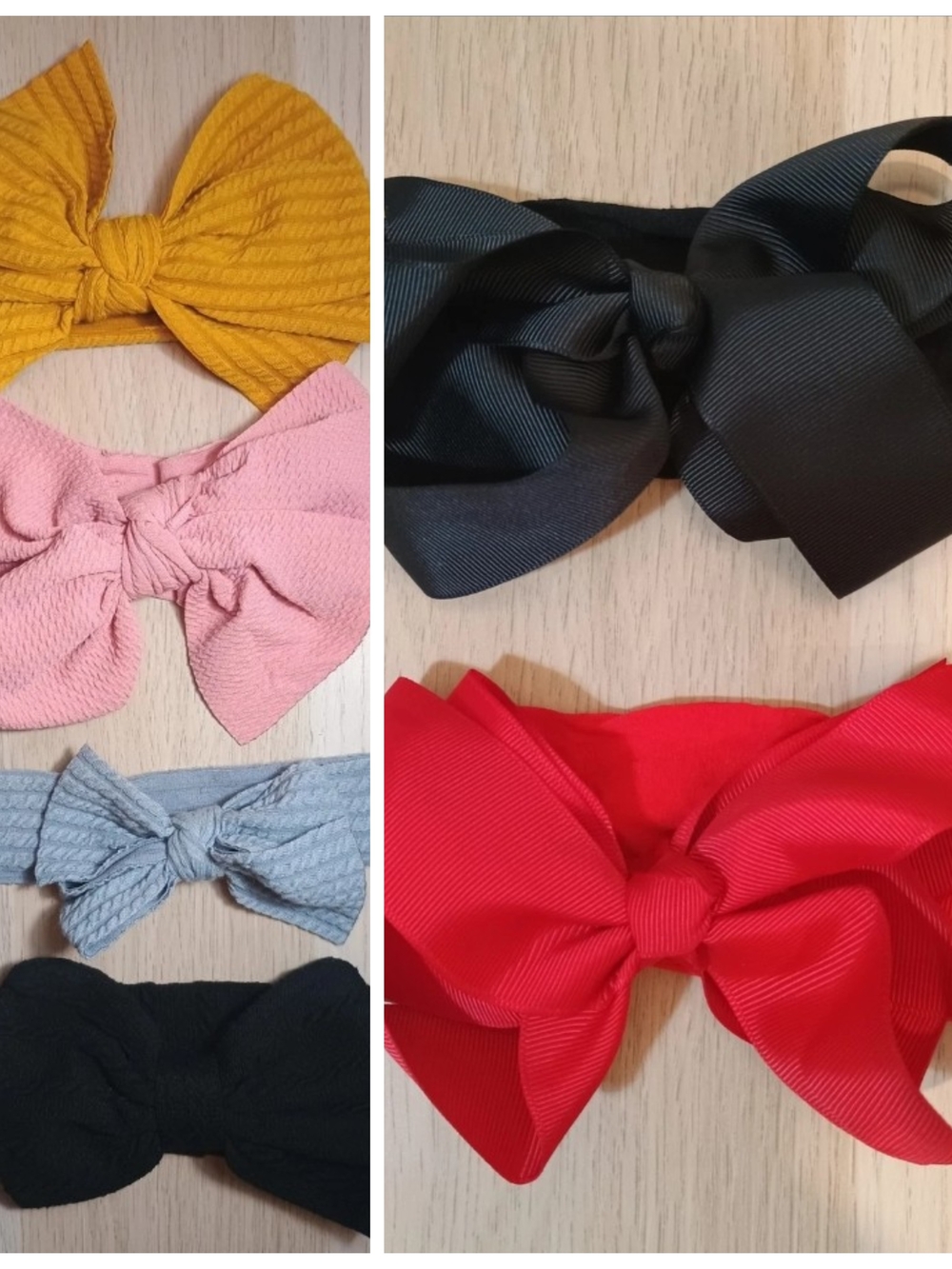 Baby Girl Headband Lot of 6 Bow Headbands Assorted Colors